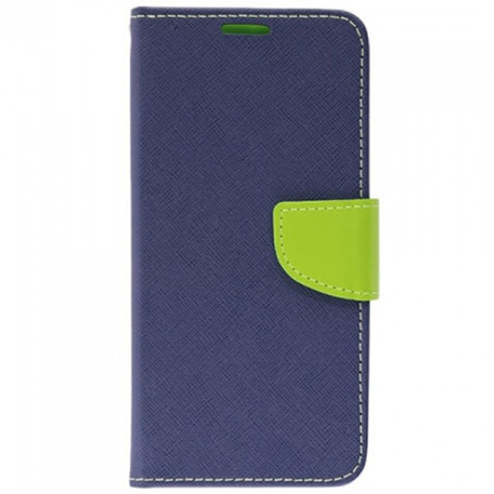 Θήκη OEM Fancy Book για Xiaomi Redmi Note 10, 10S Flip Cover Navy Lime