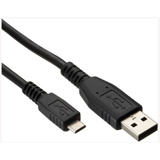 Data cable Powertech Micro USB to USB 2.0 καλώδιο δεδομένων 1m Black