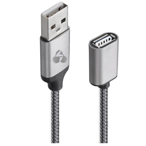 Προέκταση καλωδίου Powertech PTR-0076 USB 2.0 USB (M) to USB-B (F) 1.5m Grey