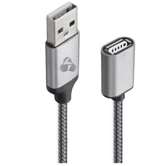 Προέκταση καλωδίου Powertech PTR-0076 USB 2.0 USB (M) to USB-B (F) 1.5m Grey