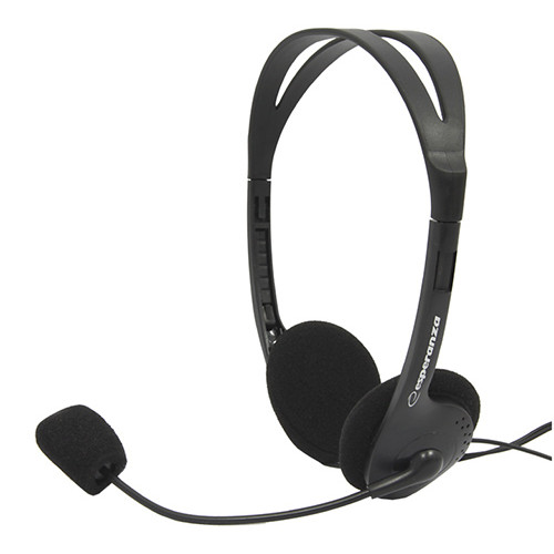 Headset Esperanza EH102 Scherzo 3.5mm Stereo With Microphone Black