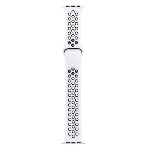 Tactical 141 Double Silicone Band Apple Watch iWatch 1,2,3 42MM White/Black Λουράκι Σιλικόνης