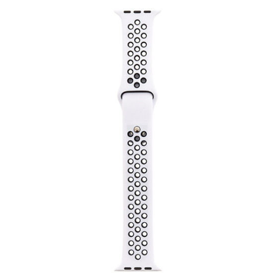 Tactical 141 Double Silicone Band Apple Watch iWatch 1,2,3 42MM White/Black Λουράκι Σιλικόνης