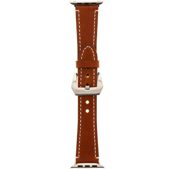 Tactical 291 Genuine Leather Band Apple Watch iWatch 4 44MM Brown Λουράκι