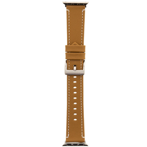 Tactical 026 Genuine Leather Band Apple Watch iWatch 1,2,3 42MM Brown Λουράκι