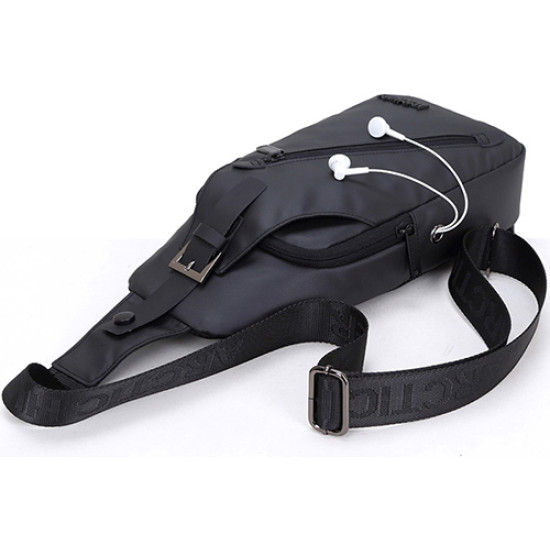 Τσάντα ARCTIC HUNTER XB13006-BK Crossbody Ρυθμιζόμενη Black Τσάντα ARCTIC HUNTER XB13006-BK Crossbody Ρυθμιζόμενη Black