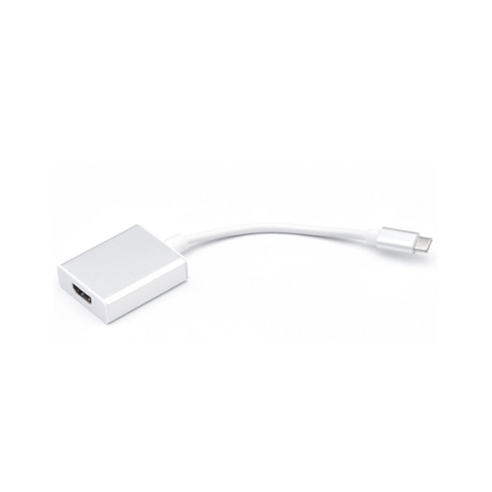 Αντάπτορας Multi Port OEM HR-USH036 Type-C Male - HDMI female 3.1 Silver Αντάπτορας Multi Port OEM HR-USH036 Type-C Male - HDMI female 3.1 Silver