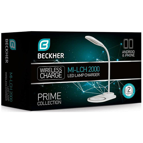Φωτιστικό γραφείου Beckher MI-LCH 2000 & Ασύρματη Φόρτιση Black