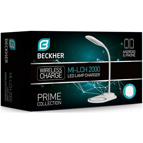 Φωτιστικό γραφείου Beckher MI-LCH 2000 & Ασύρματη Φόρτιση White