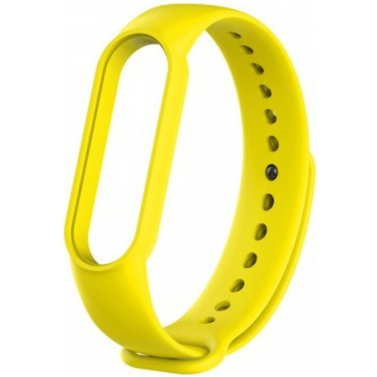 Xiaomi Mi Band 5 Strap Yellow Λουράκι Σιλικόνης OEM