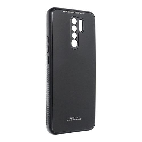 Θήκη Forcell Glass για Xiaomi Redmi 9 Back Cover Black
