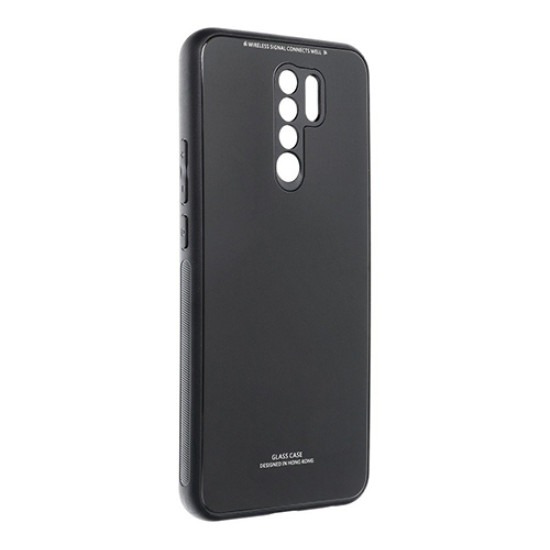 Θήκη Forcell Glass για Xiaomi Redmi 9 Back Cover Black