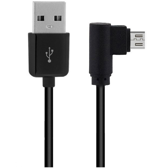 Data cable Powertech CAB-U126 Angle Micro USB to USB 2.0 καλώδιο δεδομένων 3m Black