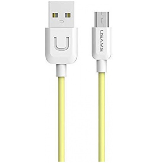 Data cable USAMS SJ098 U-Turn Micro USB to USB 2.0 καλώδιο δεδομένων 1m Yellow Data cable USAMS SJ098 U-Turn Micro USB to USB 2.0 καλώδιο δεδομένων 1m Yellow