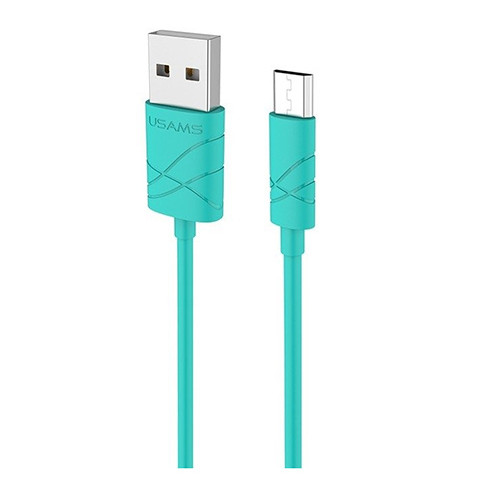 Data cable USAMS SJ098 U-Gree Micro USB to USB 2.0 καλώδιο δεδομένων 1m Green