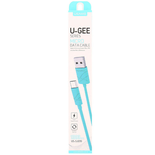 Data cable USAMS SJ098 U-Gree Micro USB to USB 2.0 καλώδιο δεδομένων 1m Blue