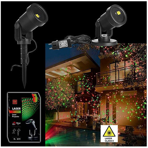 Προτζέκτορας με 4 Σχέδια Led 93-2518 XMASfest