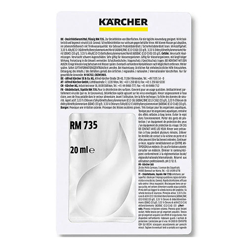 Απολυμαντικό ρευστό Karcher RM 735 20 ml 6.296-143.0