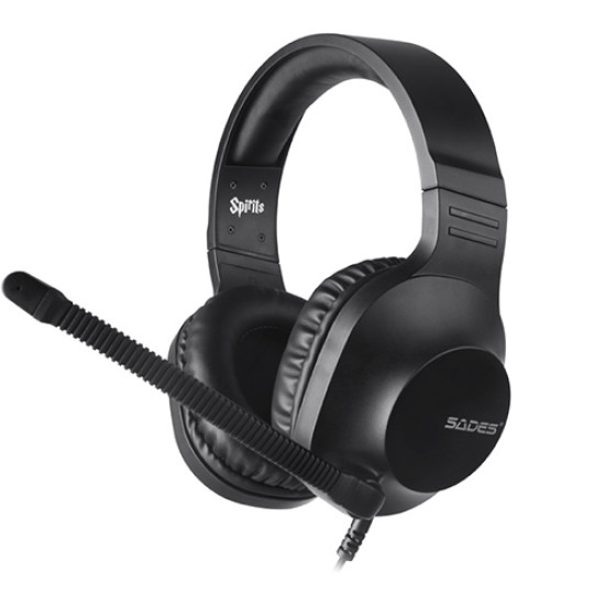 Headset Sades Spirits SA-721 Gaming 3.5mm multiplatform With Microphone Black