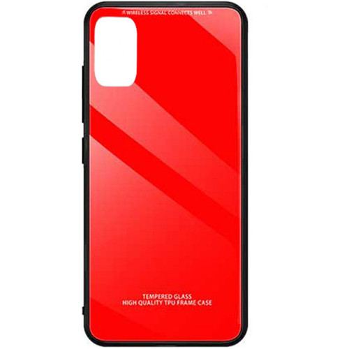 Θήκη Forcell Glass για Samsung A415 Galaxy A41 Back Cover Red