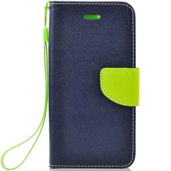 Θήκη OEM Fancy Book για Samsung A415 Galaxy A41 Flip Cover Navy Lime