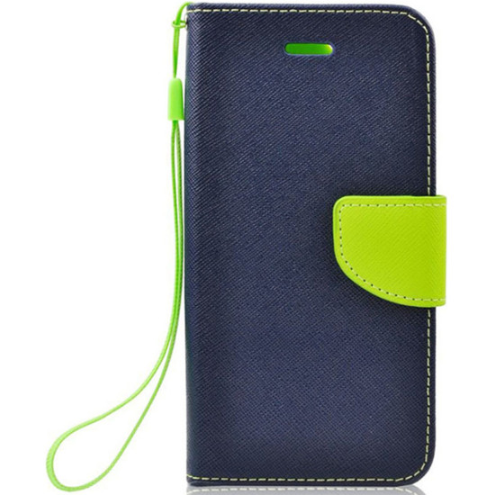Θήκη OEM Fancy Book για Samsung A215 Galaxy A21 Flip Cover Navy Lime
