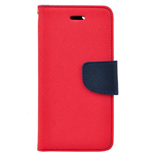 Θήκη OEM Fancy Book για Xiaomi Redmi Note 9T Flip Cover Red Navy