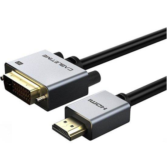 Καλώδιο Cabletime HDMI 1.4 to DVI 24+1 AV579 1080p 2m Black