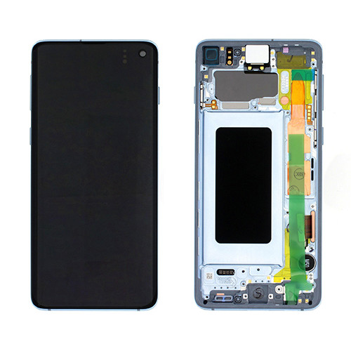 Original Οθόνη Samsung G973 Galaxy S10 Blue & Μηχανισμός αφής GH82-18850C