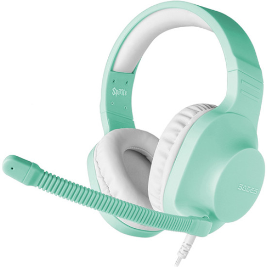 Headset Sades Spirits SA-721 Gaming 3.5mm multiplatform With Microphone Cyan Headset Sades Spirits SA-721 Gaming 3.5mm multiplatform With Microphone Cyan