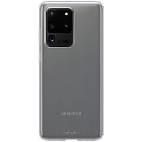 Θήκη Samsung EF-QG988TTE για G988 Galaxy S20 Ultra Back Cover Silicone Transparent original Θήκη Samsung EF-QG988TTE για G988 Galaxy S20 Ultra Back Cover Silicone Transparent original
