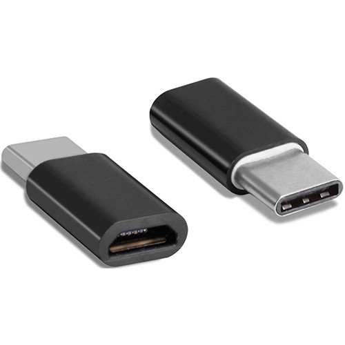 Αντάπτορας Powertech CAB-UC019 Micro USB (F) σε Type-C (M) Black