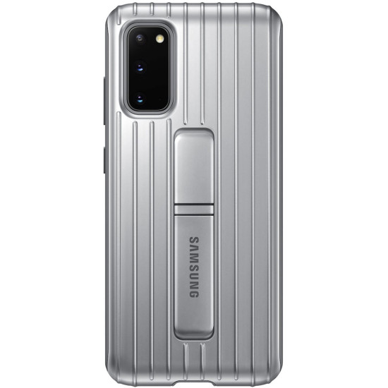 Θήκη Samsung EF-RG980CSE για G980 Galaxy S20 Back Cover Standing Silver original