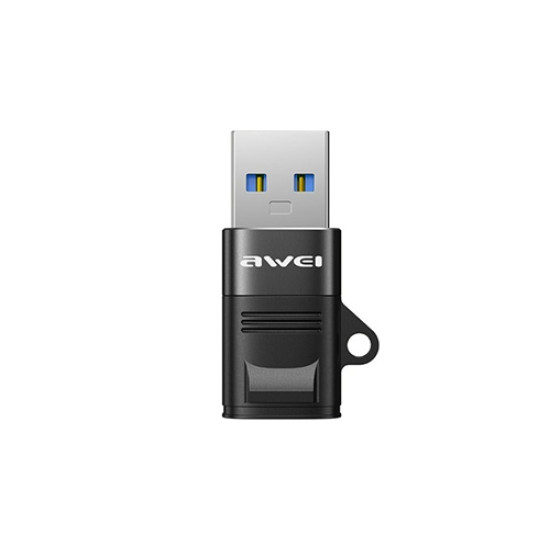 Αντάπτορας Awei CL-13R USB (M) 3.0 σε Type-C (F) Black