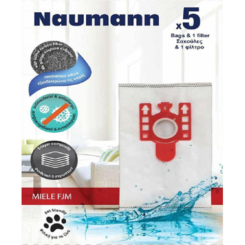 Σακούλες Σκούπας Naumann Miele FJM 5τμχ