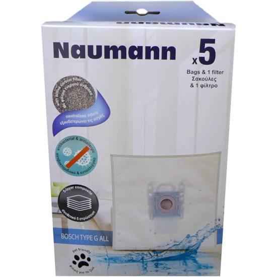 Σακούλες Σκούπας Naumann Bosch G ALL 5τμχ