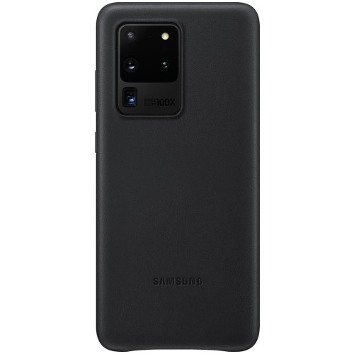 Θήκη Samsung EF-VG988LBE για G988 Galaxy S20 Ultra Back Cover Leather Black original Θήκη Samsung EF-VG988LBE για G988 Galaxy S20 Ultra Back Cover Leather Black original