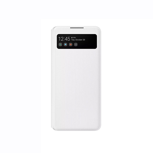 Θήκη Samsung EF-EA426PWE για A426 Galaxy A42 5G Flip Cover S-View White original