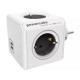 Πολύμπριζο Allocacoc PowerCube 4 Θέσεων White/Grey