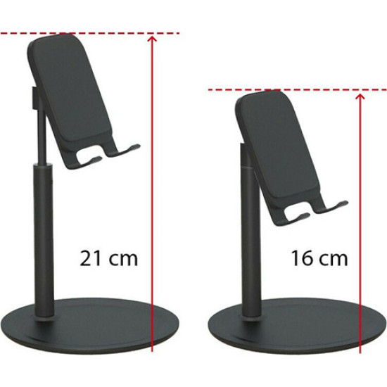 Βάση Γραφείου για Κινητό OEM K3S-BK Telescopic Black
