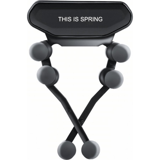 Βάση στήριξης αυτοκινήτου Spring Gravity Αεραγωγού Black Βάση στήριξης αυτοκινήτου Spring Gravity Αεραγωγού Black