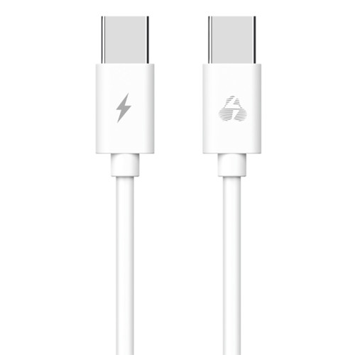Data cable Powertech PTR-0093 Regular Type-C - Type-C to USB 2.0 καλώδιο δεδομένων 1m White