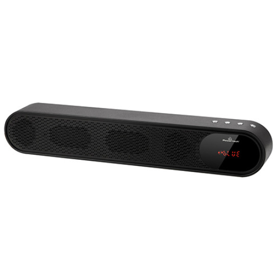 Soundbar Powertech PT-986 2x 5W RMS, TWS, FM, 1200mAh Black