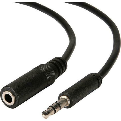 Αντάπτορας ήχου Powertech 3.5mm male - 3.5mm female 5m Black Αντάπτορας ήχου Powertech 3.5mm male - 3.5mm female 5m Black
