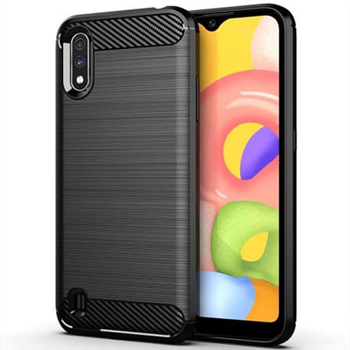 Θήκη Forcell Carbon για Samsung A015 Galaxy A01 Back Cover Black