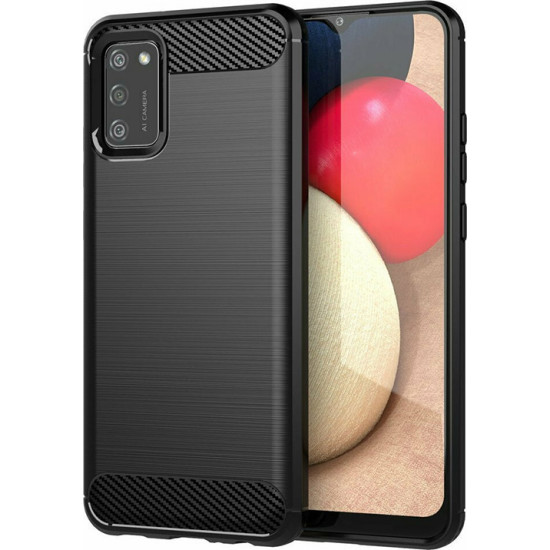 Θήκη Forcell Carbon για Samsung A025 Galaxy A02s Back Cover Black Θήκη Forcell Carbon για Samsung A025 Galaxy A02s Back Cover Black
