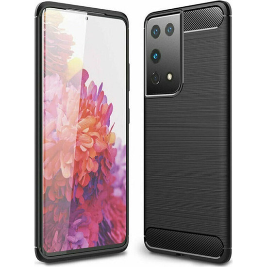 Θήκη Forcell Carbon για Samsung G998 Galaxy S21 Ultra Back Cover Black Θήκη Forcell Carbon για Samsung G998 Galaxy S21 Ultra Back Cover Black