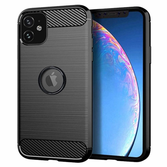 Θήκη Forcell Carbon για Apple iPhone 12 Mini Back Cover Black Θήκη Forcell Carbon για Apple iPhone 12 Mini Back Cover Black