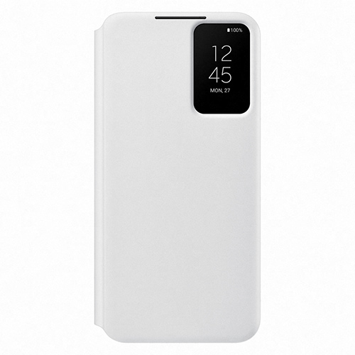 Θήκη Samsung EF-ZS906CWE για S906 Galaxy S22 Plus Flip Cover Clear View Standing White Original