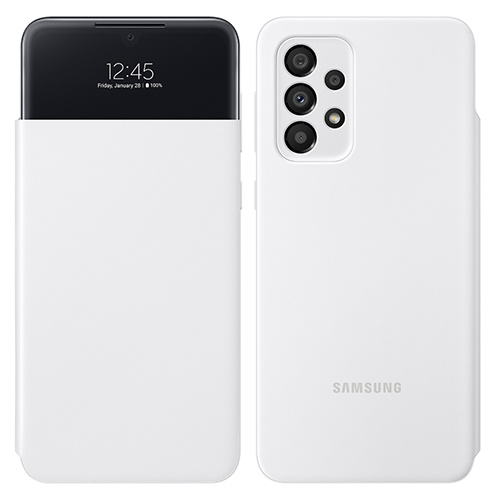 Θήκη Samsung EF-EA336PWE για A336 Galaxy A33 5G Flip Cover S-View White original